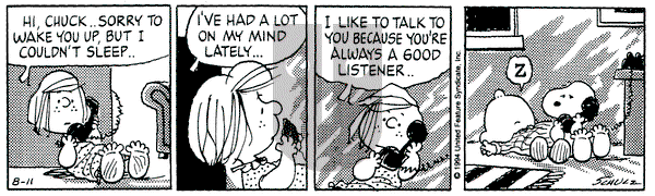 Peanuts on Thursday August 11, 1994 Comic Strip