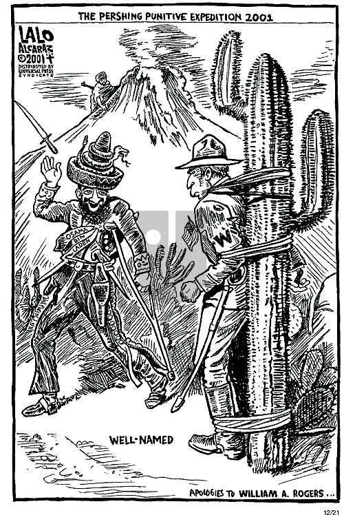 Lalo Alcaraz on Friday December 21, 2001 Comic Strip