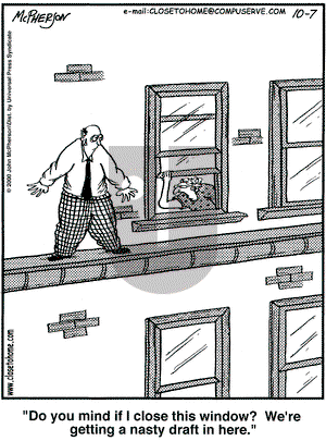 Close to Home on Saturday October 7, 2000 Comic Strip