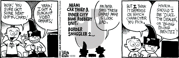 La Cucaracha on Friday December 9, 2005 Comic Strip