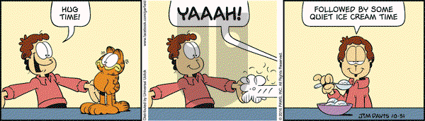 Garfield on Monday October 31, 2016 Comic Strip