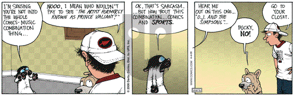 Get Fuzzy on Friday April 4, 2008 Comic Strip