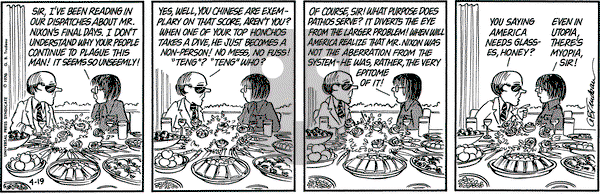 Doonesbury on Wednesday May 9, 2001 Comic Strip