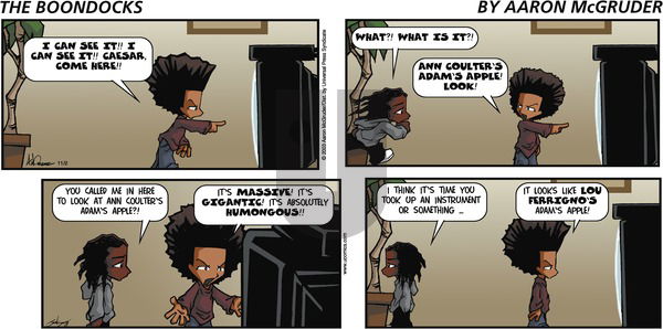 The Boondocks on Sunday November 2, 2003 Comic Strip