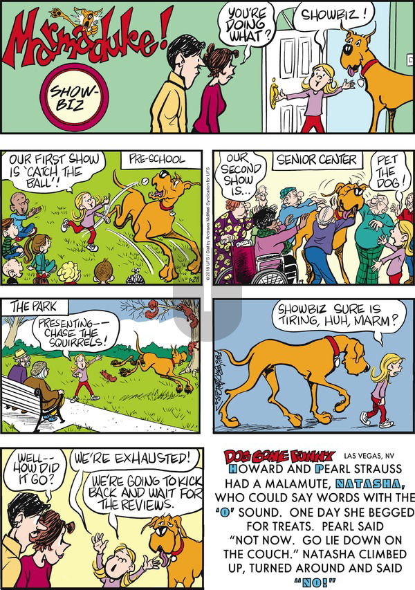 Marmaduke on Sunday January 28, 2018 Comic Strip