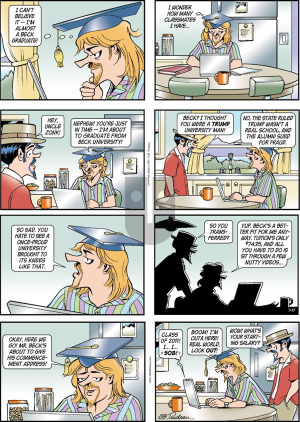 Doonesbury - Sunday July 17, 2011 Comic Strip