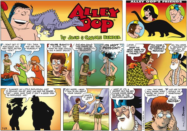 Alley Oop on Sunday July 23, 2006 Comic Strip
