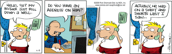 Soup to Nutz - Old on Saturday April 18, 2009 Comic Strip