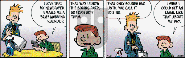 Frazz on Monday April 21, 2025 Comic Strip