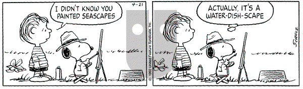 Peanuts on Tuesday April 21, 1992 Comic Strip