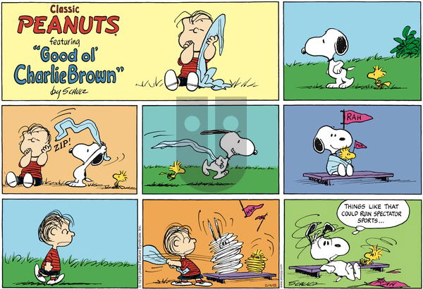 Peanuts on Sunday November 4, 2001 Comic Strip