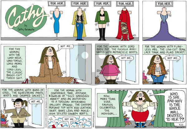 Cathy Classics on Sunday September 23, 2001 Comic Strip