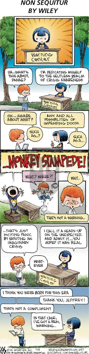 Non Sequitur on Sunday July 28, 2019 Comic Strip