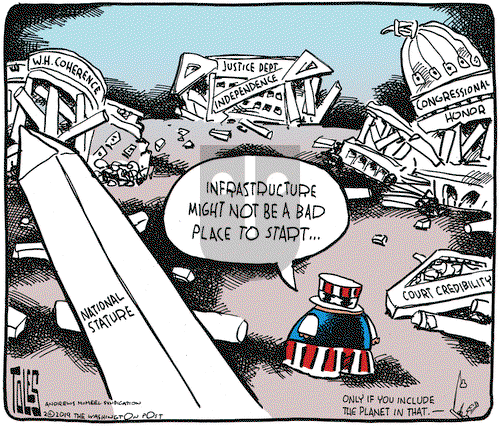Tom Toles on Monday February 11, 2019 Comic Strip