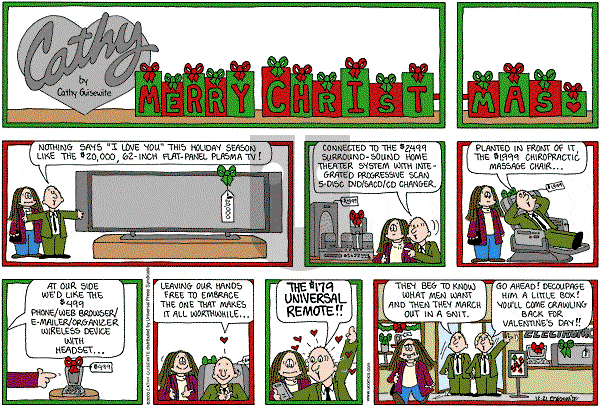 Cathy Classics - Sunday December 21, 2003 Comic Strip