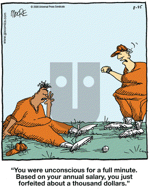 In the Bleachers on Monday August 25, 2008 Comic Strip