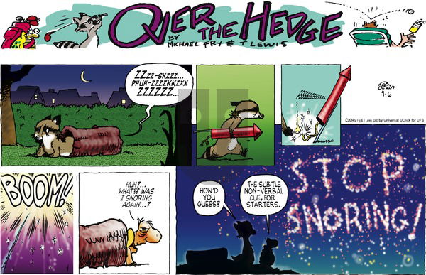 Over the Hedge on Sunday April 6, 2014 Comic Strip