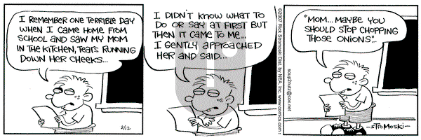Soup to Nutz - Old on Monday February 12, 2007 Comic Strip