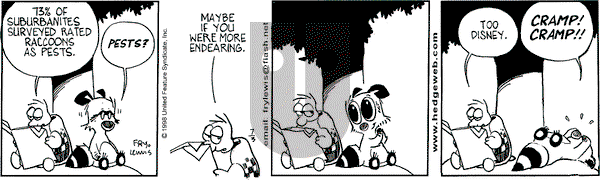 Over the Hedge on Saturday November 20, 1999 Comic Strip