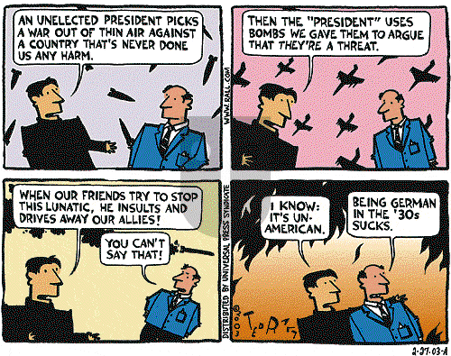 Ted Rall on Thursday February 27, 2003 Comic Strip