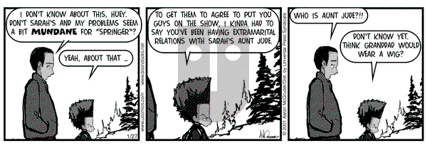 The Boondocks on Saturday January 27, 2001 Comic Strip