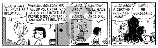 Peanuts on Thursday June 25, 1998 Comic Strip