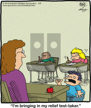 In the Bleachers on Saturday June 9, 2018 Comic Strip
