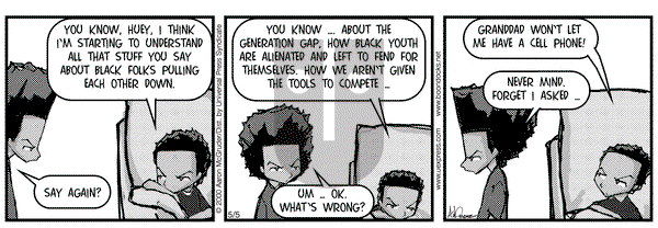 The Boondocks on Friday May 5, 2000 Comic Strip