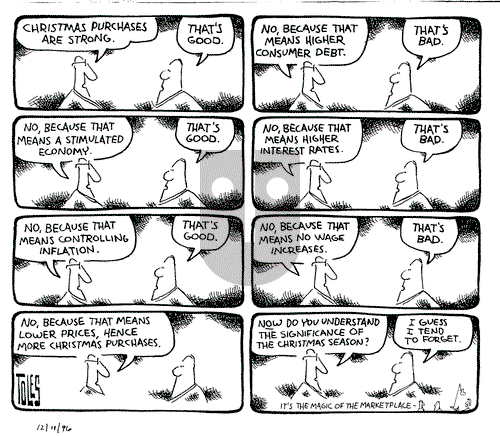 Tom Toles on Wednesday December 11, 1996 Comic Strip
