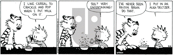 Calvin and Hobbes on Saturday September 23, 1995 Comic Strip