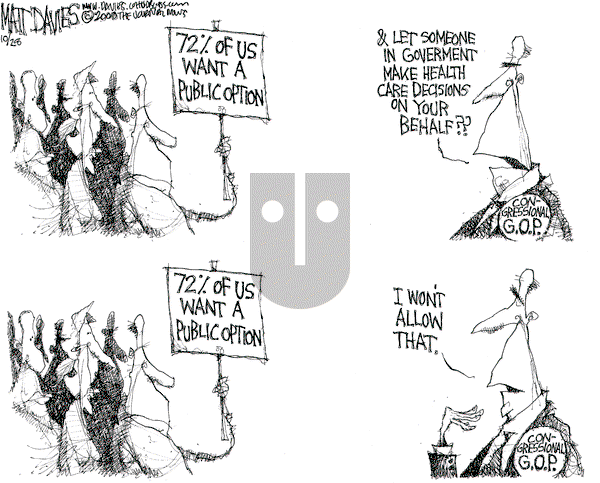 Matt Davies on Thursday October 29, 2009 Comic Strip