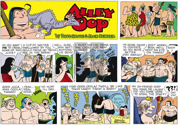 Alley Oop on Sunday October 19, 1997 Comic Strip