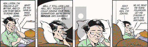 Doonesbury on Saturday September 30, 2017 Comic Strip