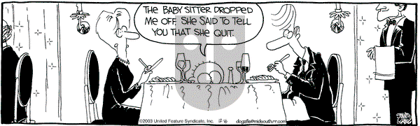 The Buckets on Tuesday December 16, 2003 Comic Strip