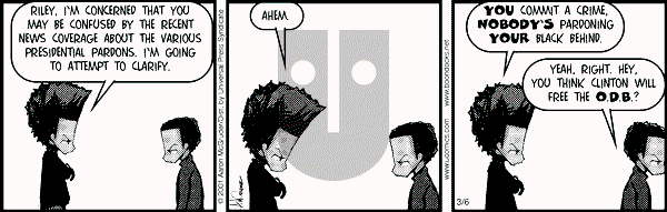 The Boondocks - Tuesday March 6, 2001 Comic Strip