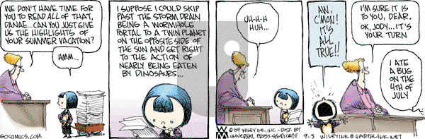 Non Sequitur - Thursday September 3, 2009 Comic Strip