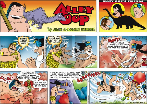 Alley Oop on Sunday April 24, 2016 Comic Strip