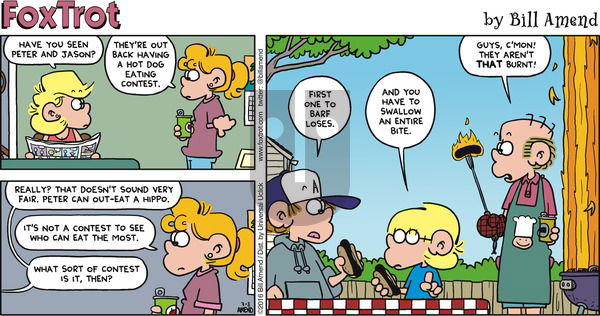 FoxTrot on Sunday July 3, 2016 Comic Strip