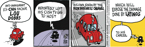 La Cucaracha - Saturday November 28, 2009 Comic Strip