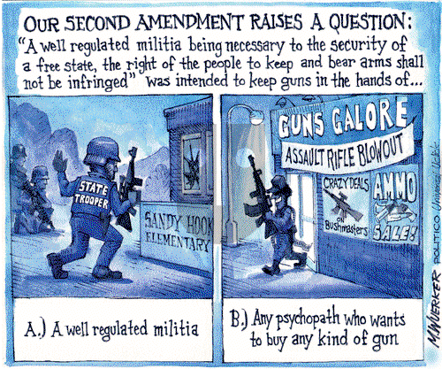 Matt Wuerker on Monday December 17, 2012 Comic Strip