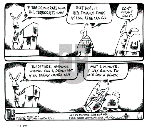 Tom Toles on Wednesday November 1, 2006 Comic Strip