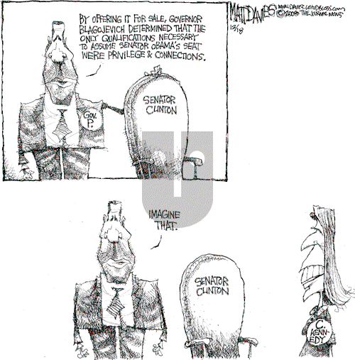 Matt Davies on Wednesday December 17, 2008 Comic Strip