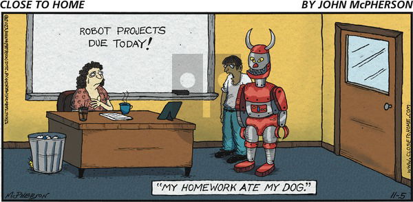 Close to Home on Sunday November 5, 2023 Comic Strip