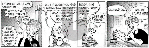 Luann on Friday January 26, 2001 Comic Strip