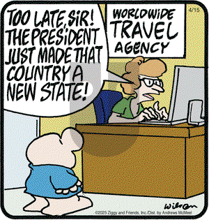 Ziggy on Tuesday April 15, 2025 Comic Strip