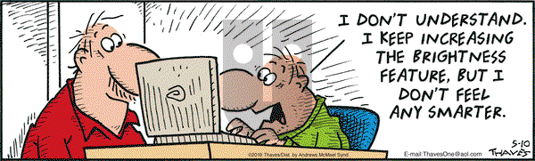 Frank and Ernest on Friday May 10, 2019 Comic Strip