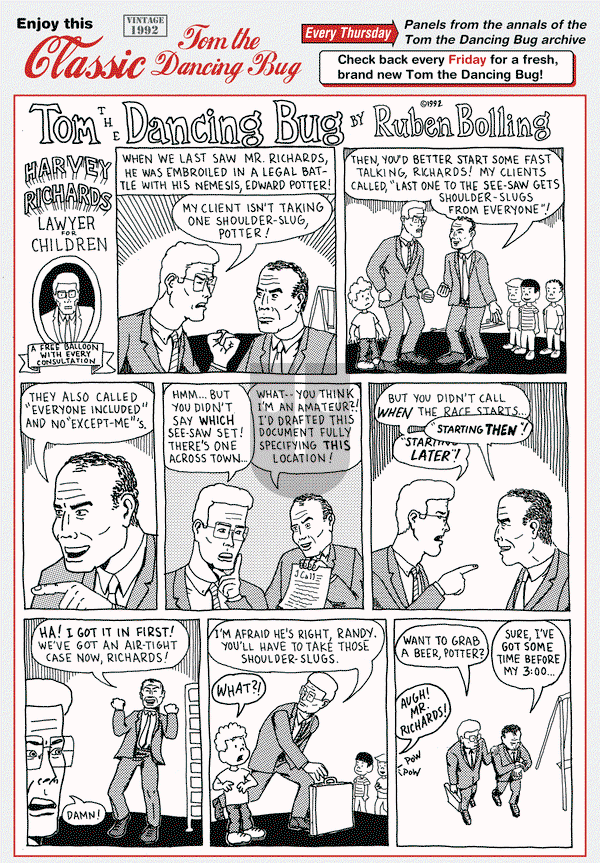 Tom the Dancing Bug on Thursday January 29, 2015 Comic Strip