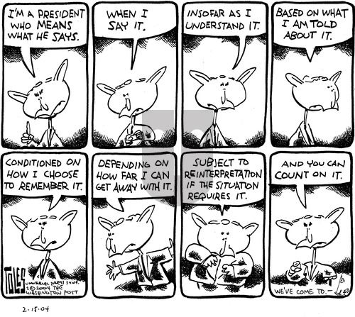 Tom Toles on Friday March 26, 2004 Comic Strip