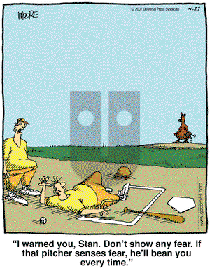 In the Bleachers on Friday April 27, 2007 Comic Strip