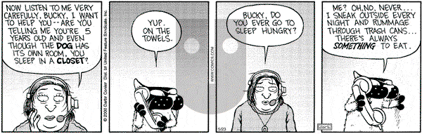 Get Fuzzy on Tuesday May 23, 2000 Comic Strip